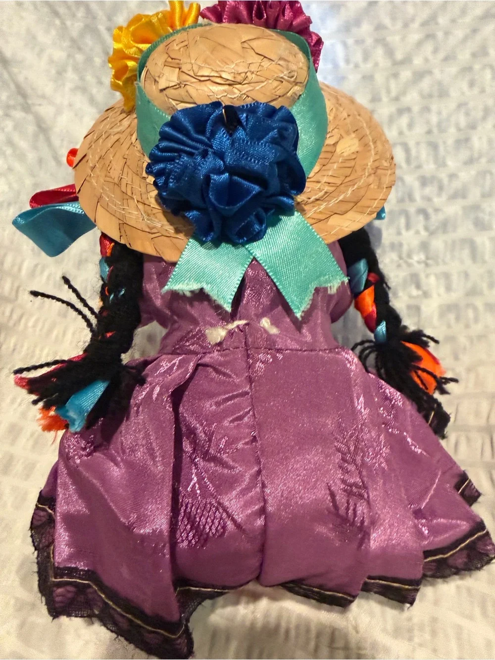 Handmade Purple Mexican Doll Plush Toy